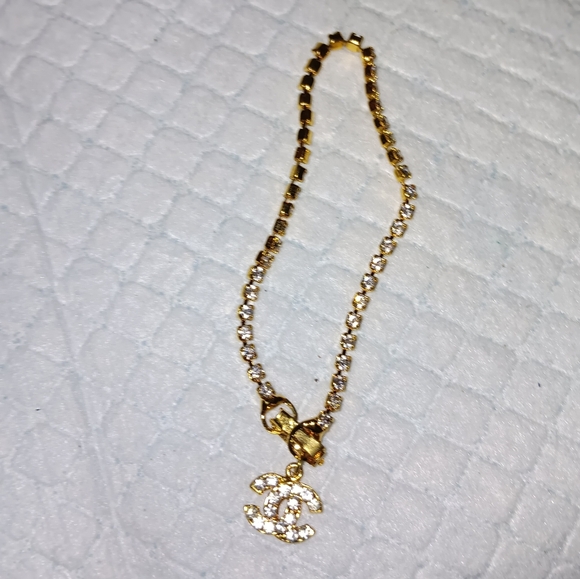 Chanel CC Rhinestone Bracelet